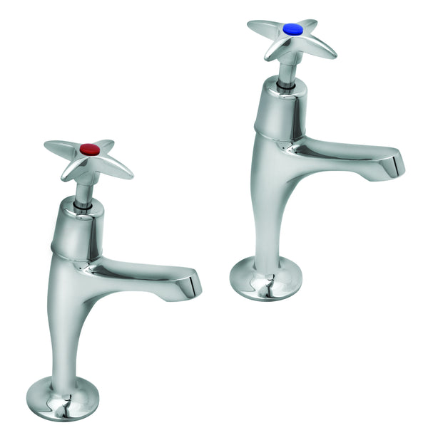 Cross handle sink taps