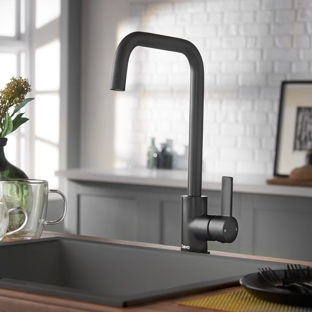 Ashworth Kitchen Sink Tap - Matte Black