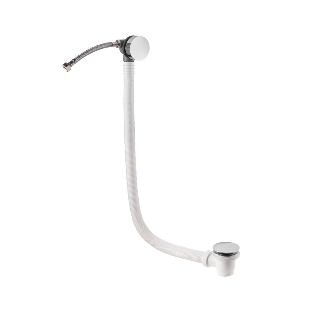 72mm Slimline Bath Filler and Press Top Waste - Chrome