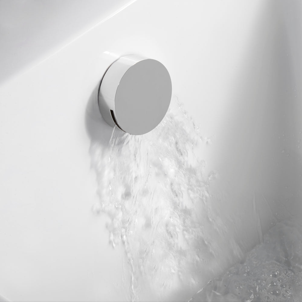 72mm Slimline Bath Filler and Press Top Waste - Chrome