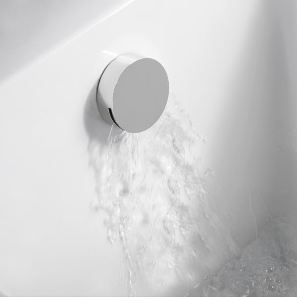 Slimline Bath Filler and Press Top Waste - Chrome
