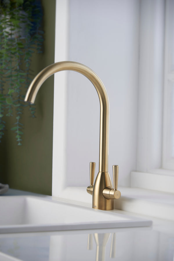 Carlow Kitchen Sink Tap - Brushed Brass