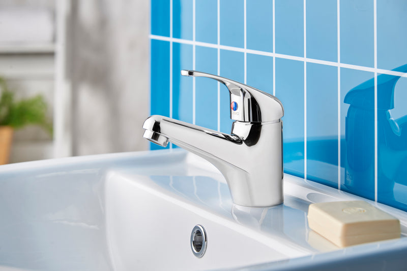 Clifden Basin Mixer & Press Top Waste - Chrome