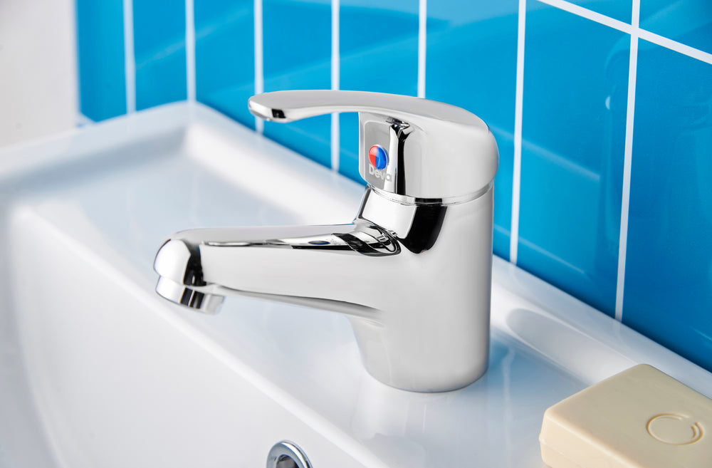Clifden Basin Mixer & Press Top Waste - Chrome