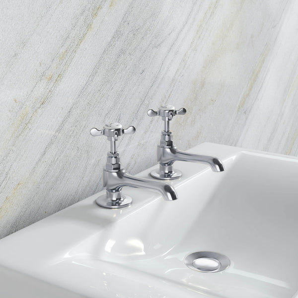 Coronation Basin Taps - Chrome