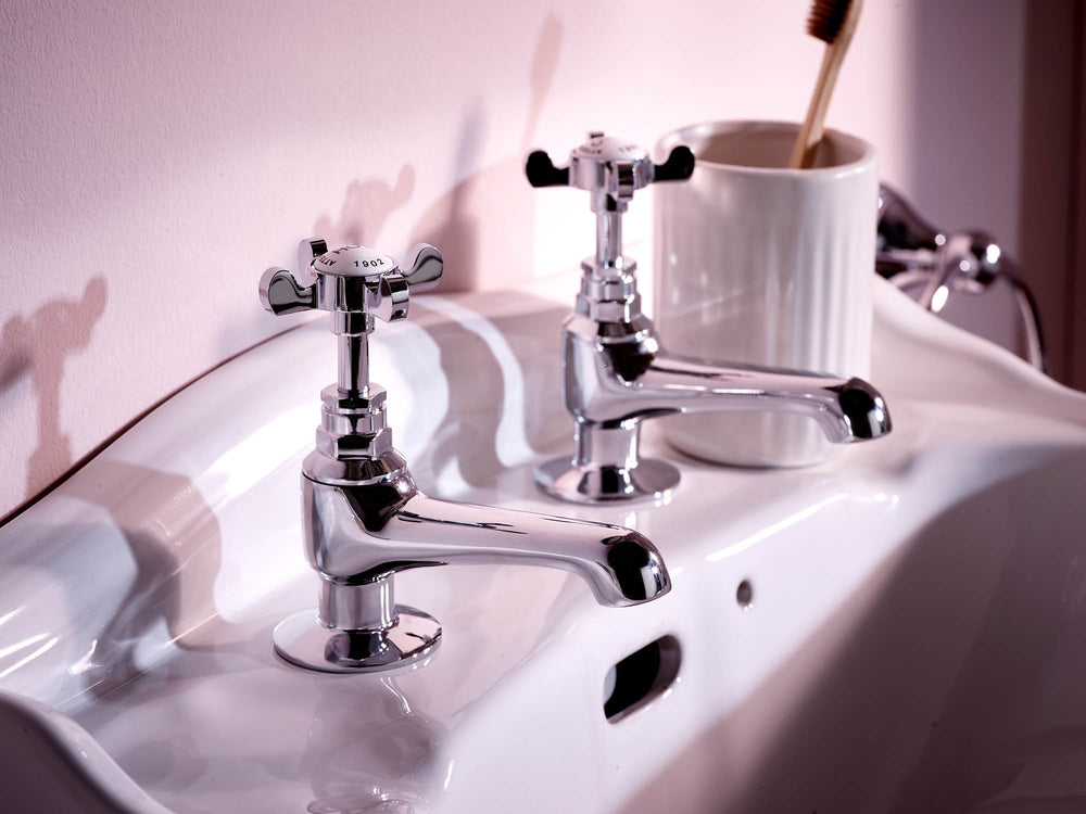 Coronation Basin Taps - Chrome