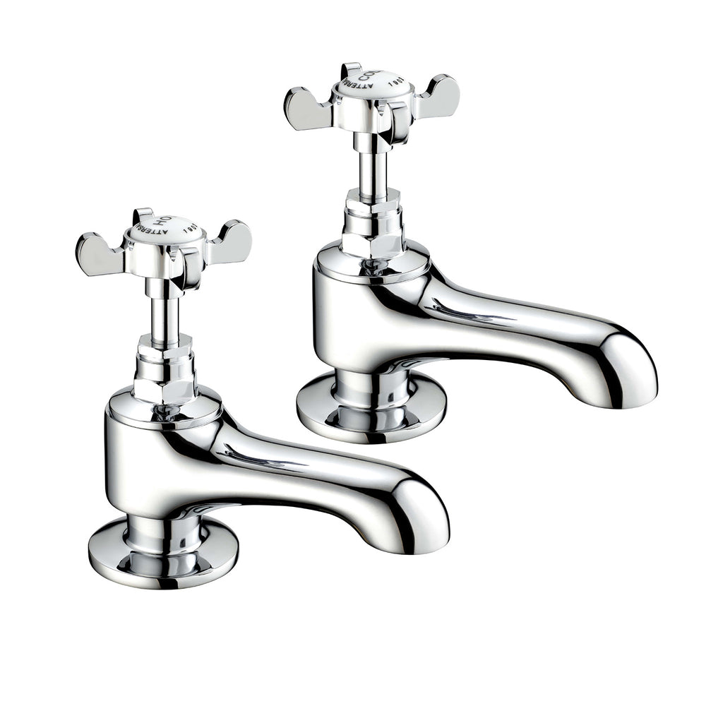 Coronation Bath Taps - Chrome