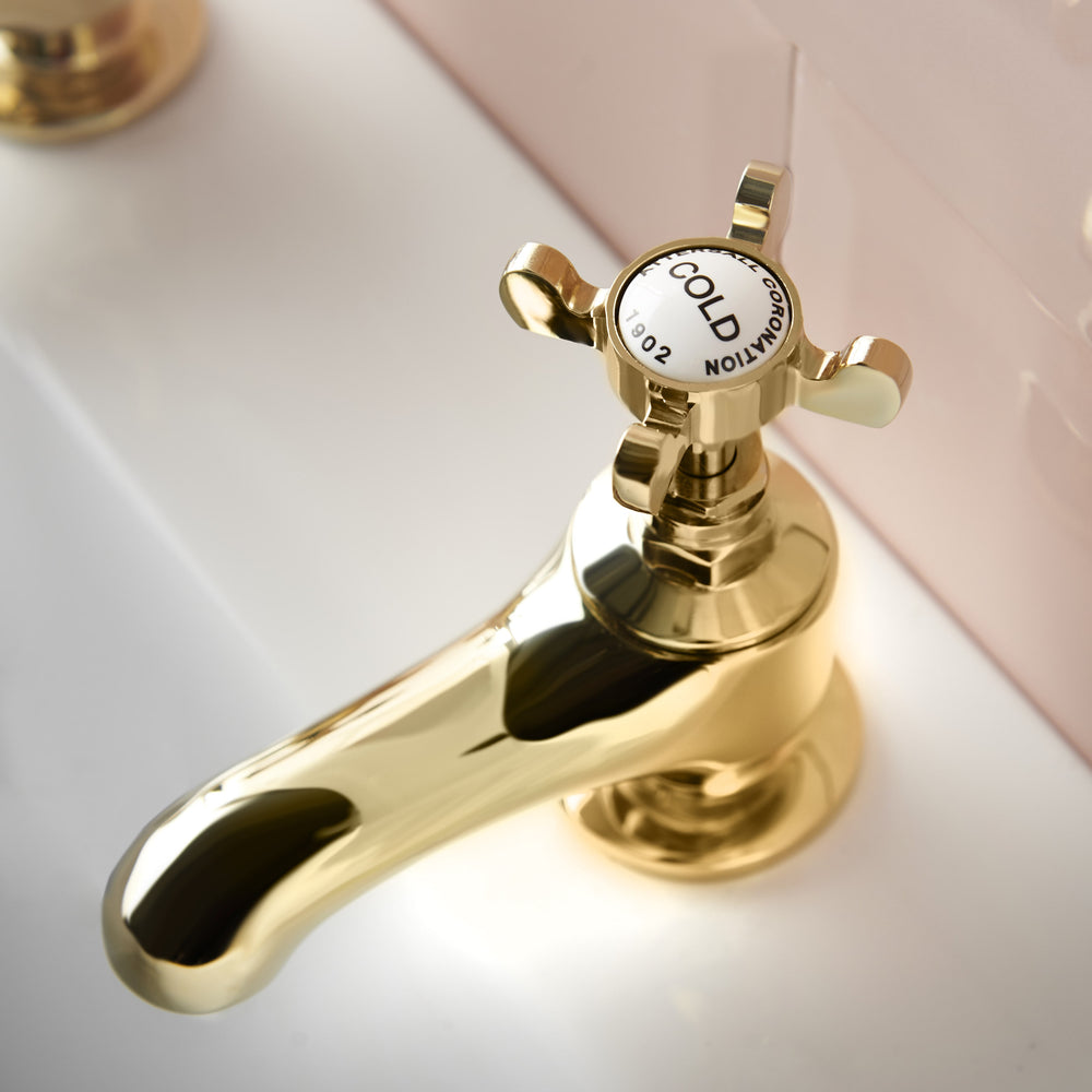 Coronation Bath Taps - Gold