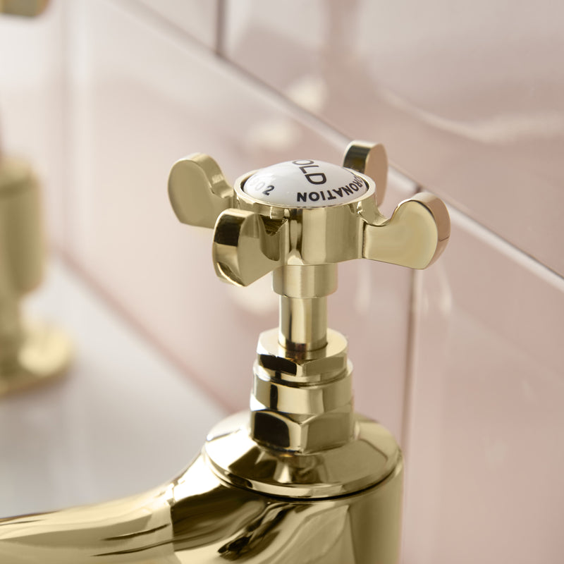 Coronation Bath Taps - Gold