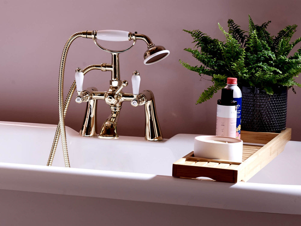 Coronation Bath Shower Mixer - Gold