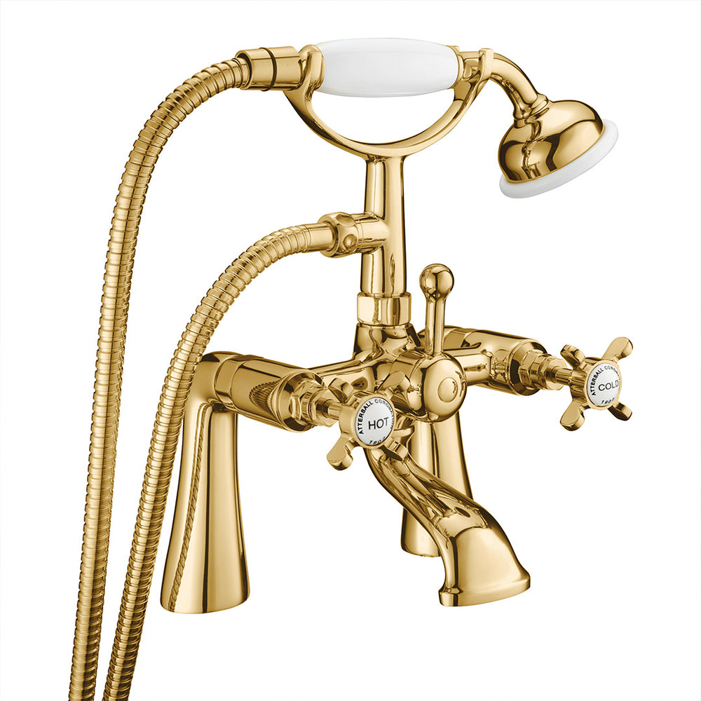 Coronation Bath Shower Mixer - Gold