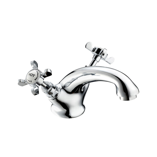 Coronation Mono Basin Mixer With Pop Up Waste - Chrome