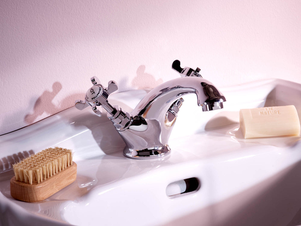Coronation Mono Basin Mixer With Press Top Waste - Chrome