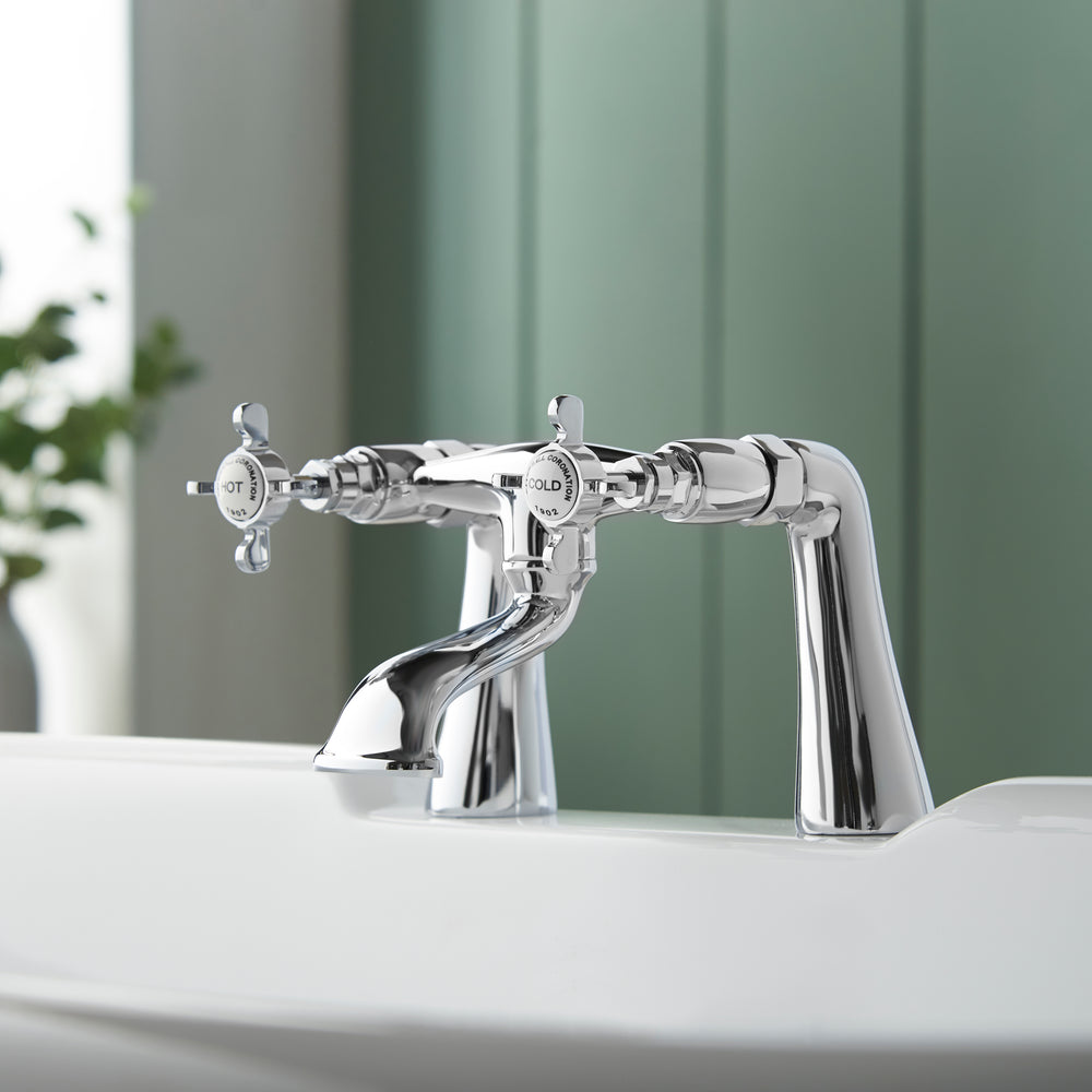 Coronation Bath FIller - Chrome