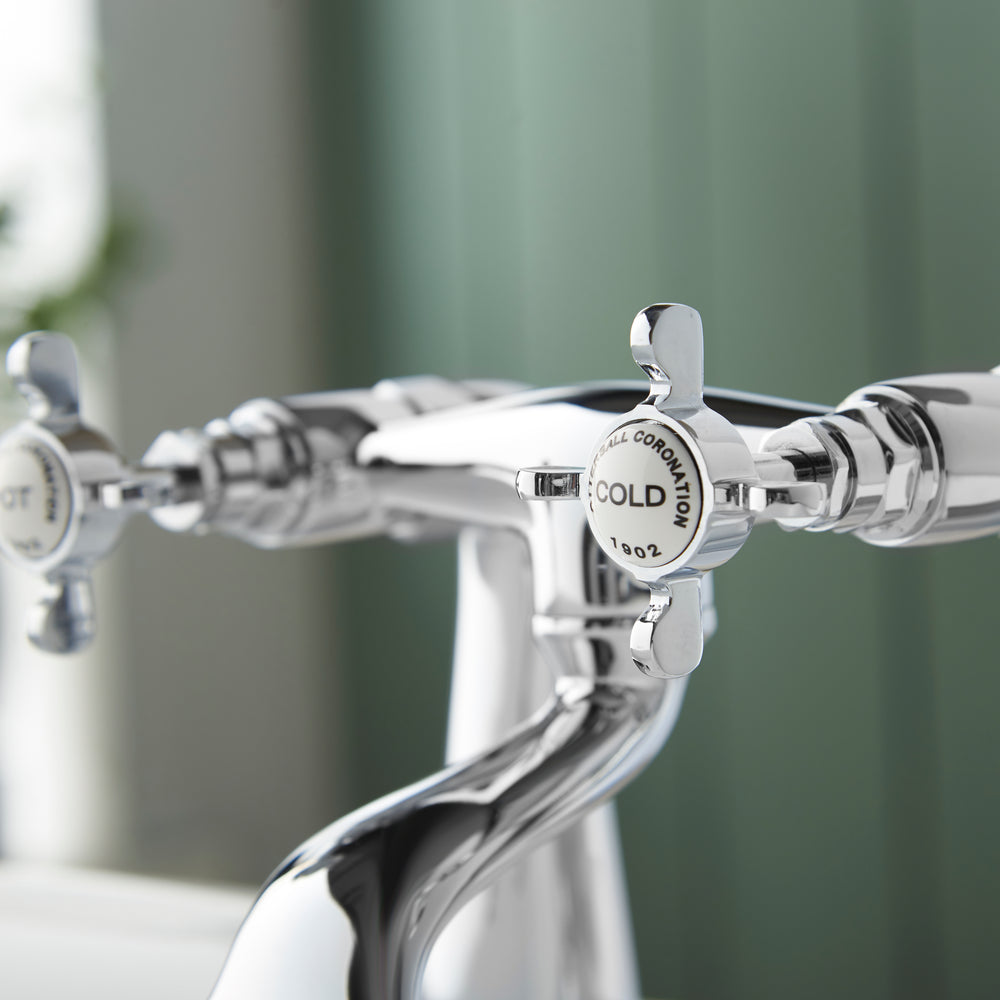 Coronation Bath FIller - Chrome
