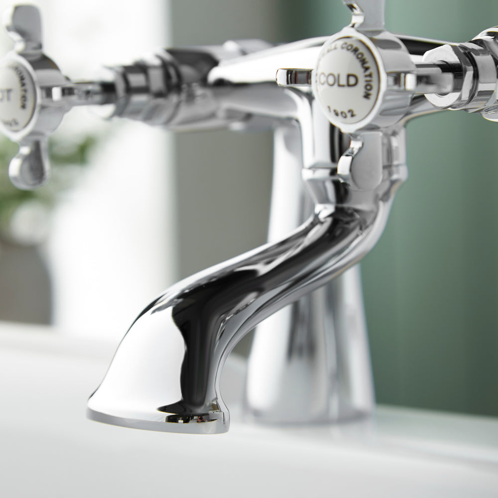 Coronation Bath FIller - Chrome