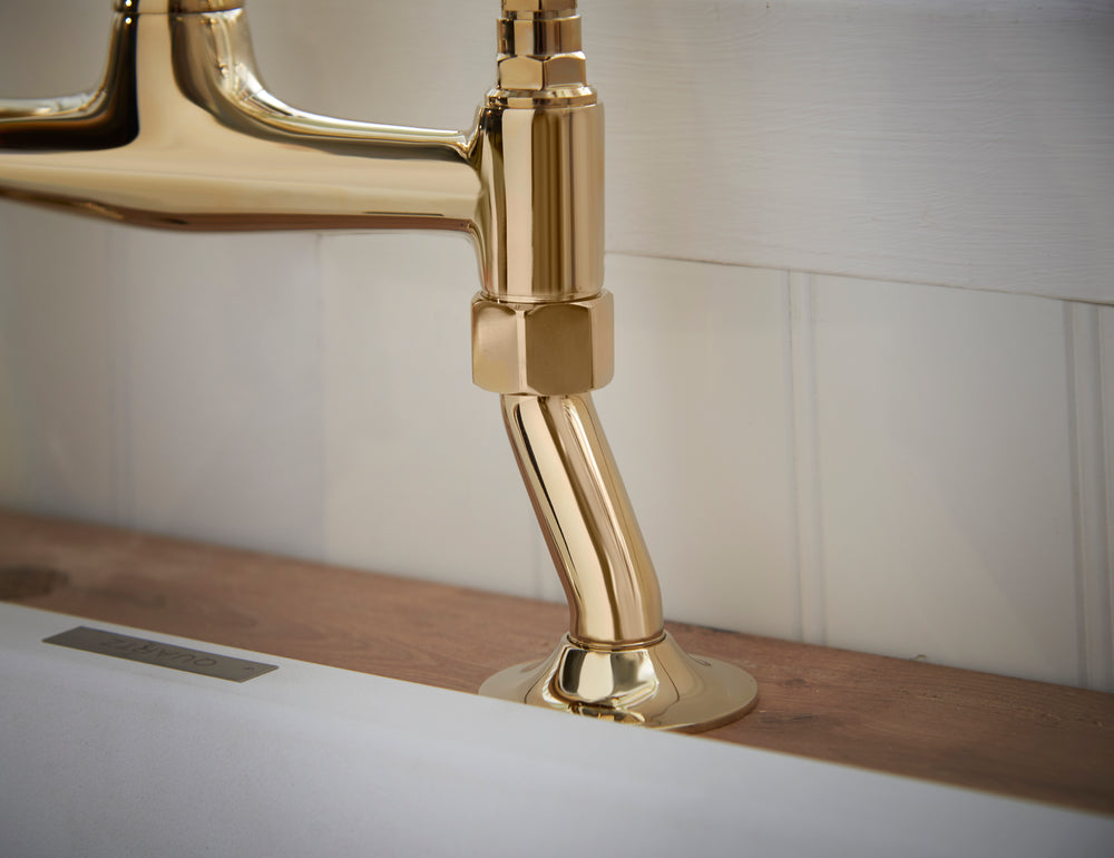 Coronation Bridge Kitchen Sink Tap - Gold