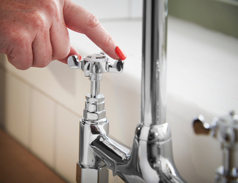 Coronation Bridge Kitchen Sink Tap - Chrome