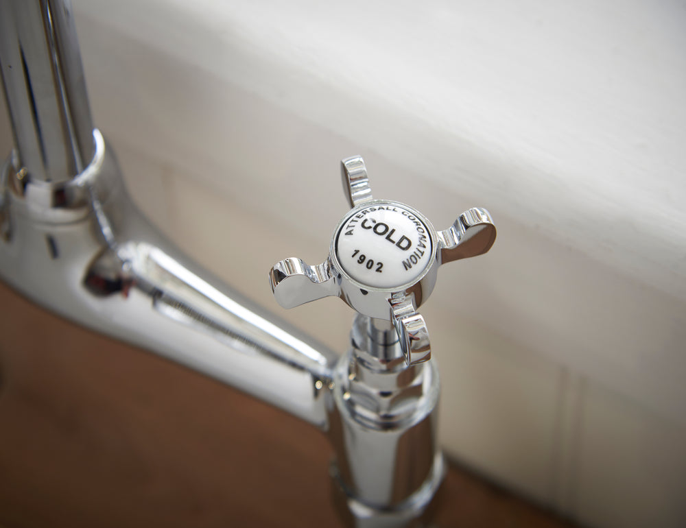 Coronation Bridge Kitchen Sink Tap - Chrome