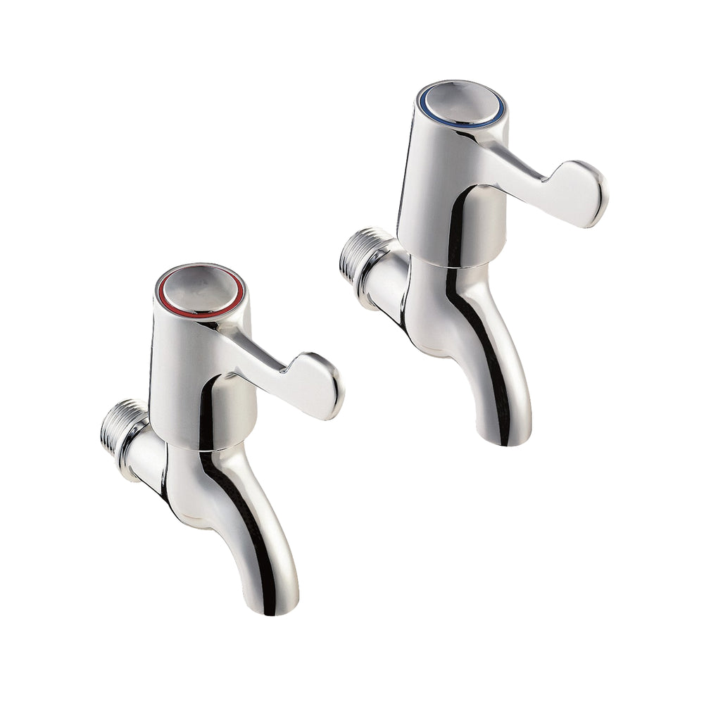 Lever Action 3" Bib Taps - Chrome