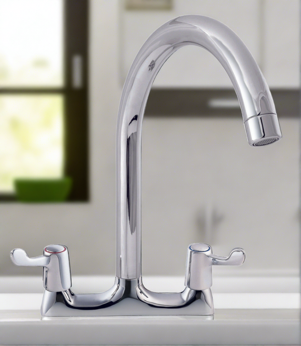 LEVER ACTION DECK MOUNTED SINK MIXER