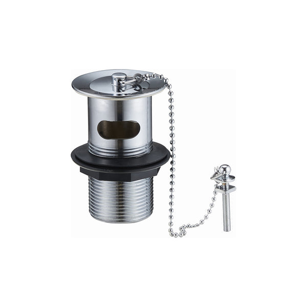 1 1/4" Basin Slotted Waste - Chrome