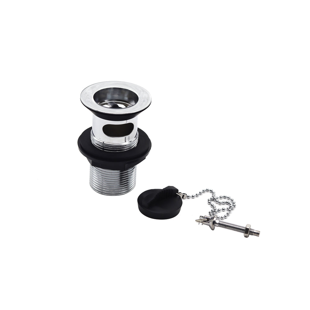 1 1/4" Basin Slotted Waste - Chrome