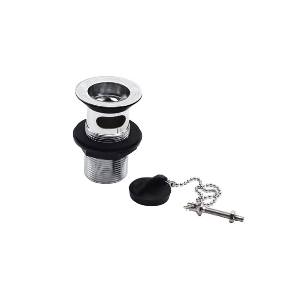1 1/4" Basin Slotted Waste - Chrome