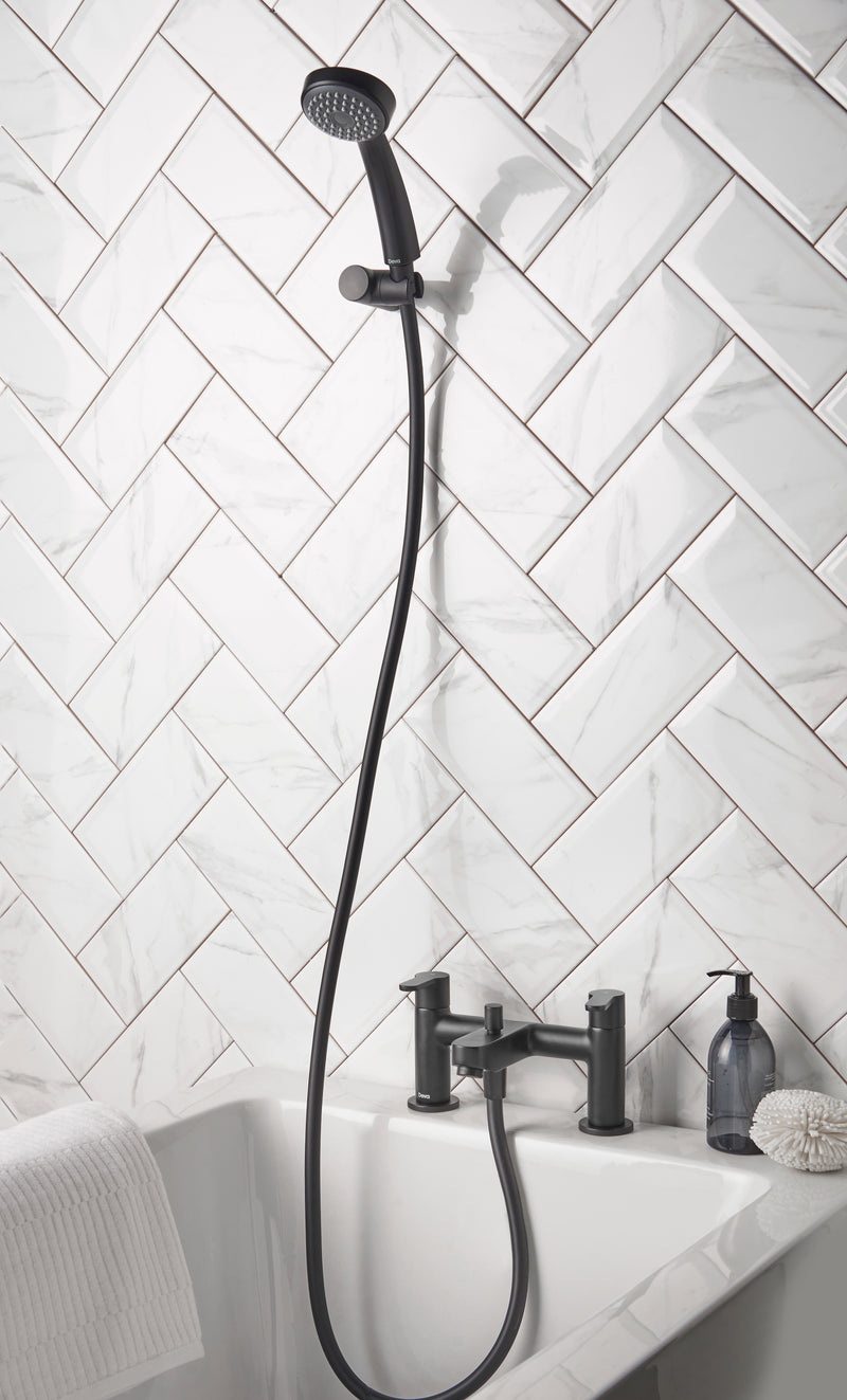 Ethos Bath Shower Mixer - Matte Black