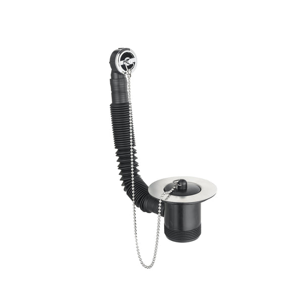 1 1/2" Sink Waste With Overflow - Chrome