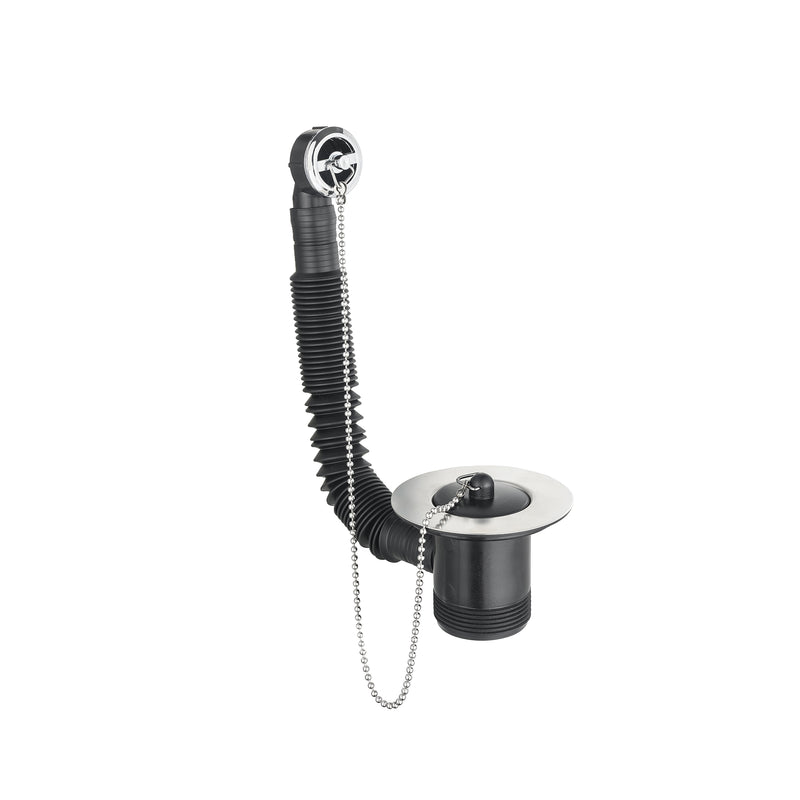 1 1/2" Sink Waste With Overflow - Chrome