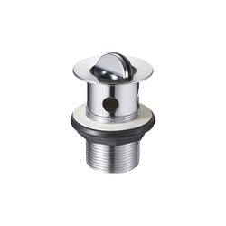 1 1/4" Flip Top Unslotted Basin Waste - Chrome