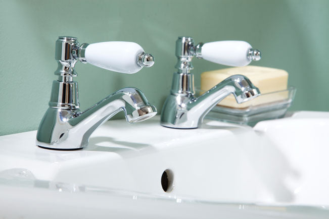 Georgian Basin Taps - Chrome