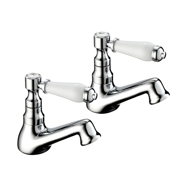 Georgian Basin Taps - Chrome