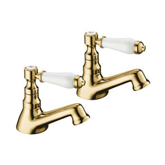 Georgian Bath Taps - Gold