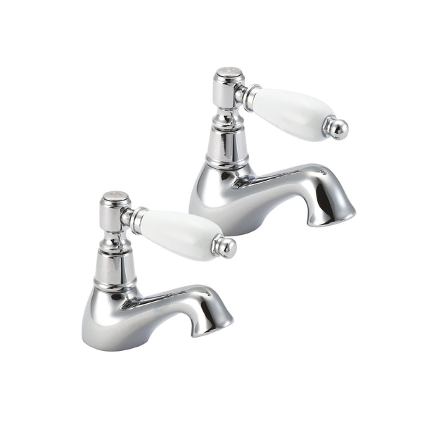 Georgian Bath Taps - Chrome