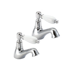 Georgian Bath Taps - Chrome