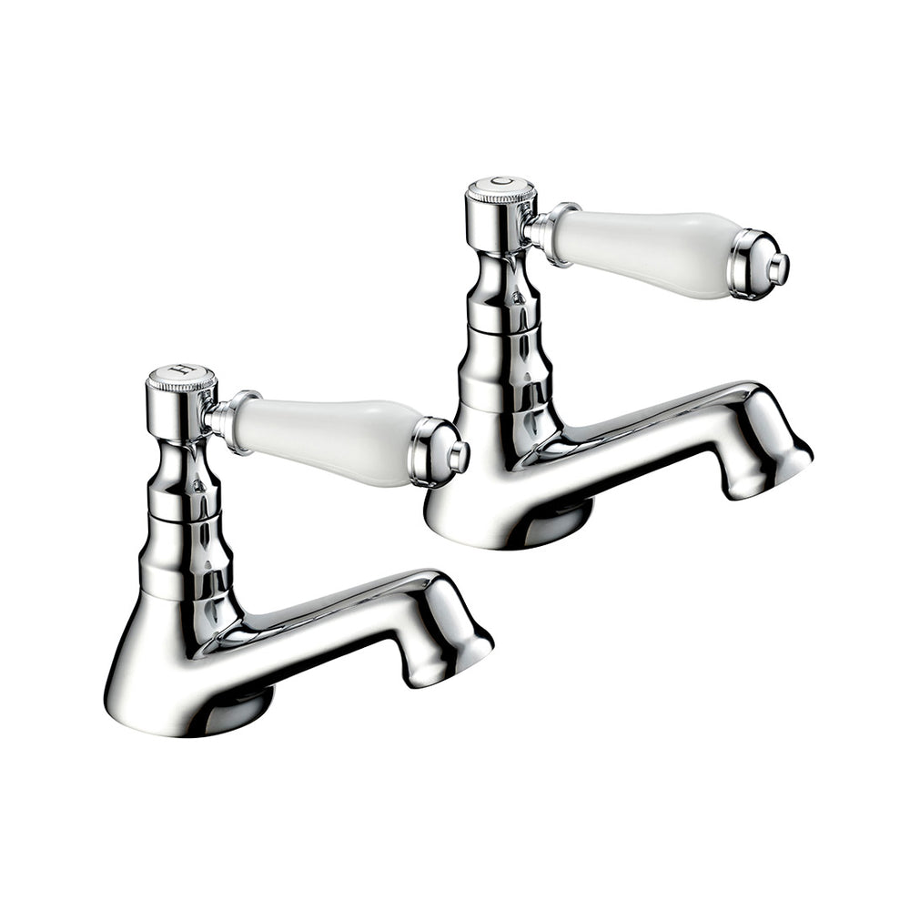 Georgian Bath Taps - Chrome