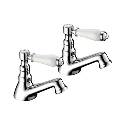 Georgian Bath Taps - Chrome
