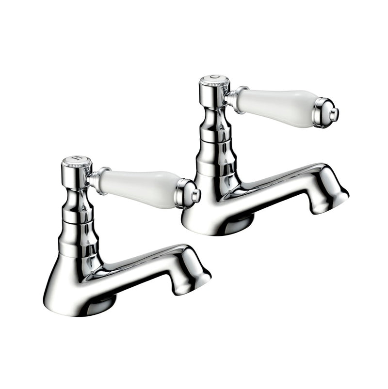 Georgian Bath Taps - Chrome