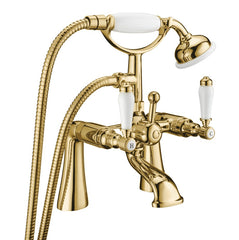 Georgian Bath Shower Mixer - Gold