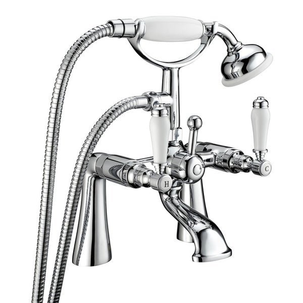 Georgian Bath Shower Mixer - Chrome