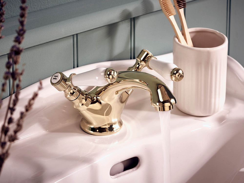 Georgian Mono Basin Mixer - Gold
