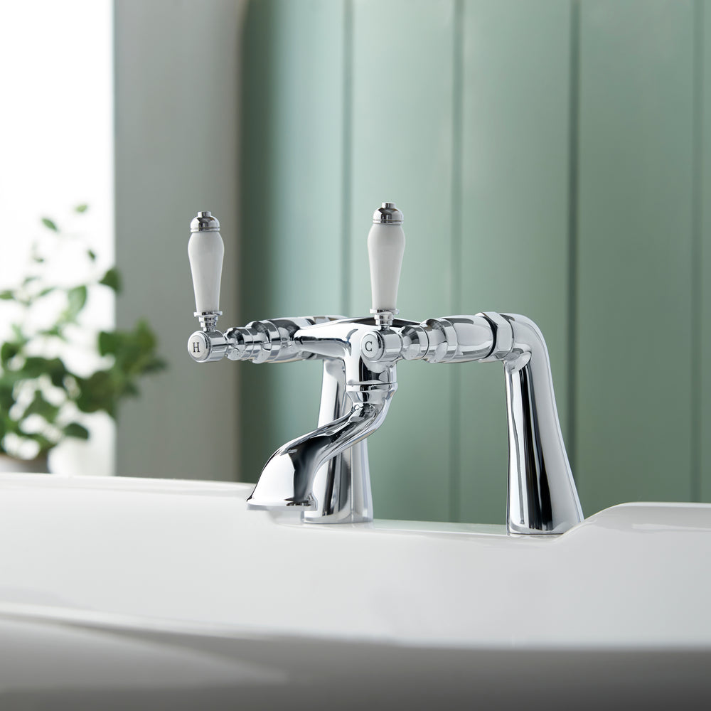 Georgian Bath Filler - Chrome
