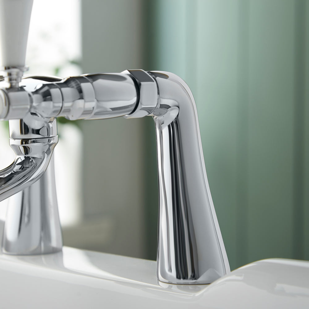 Georgian Bath Filler - Chrome