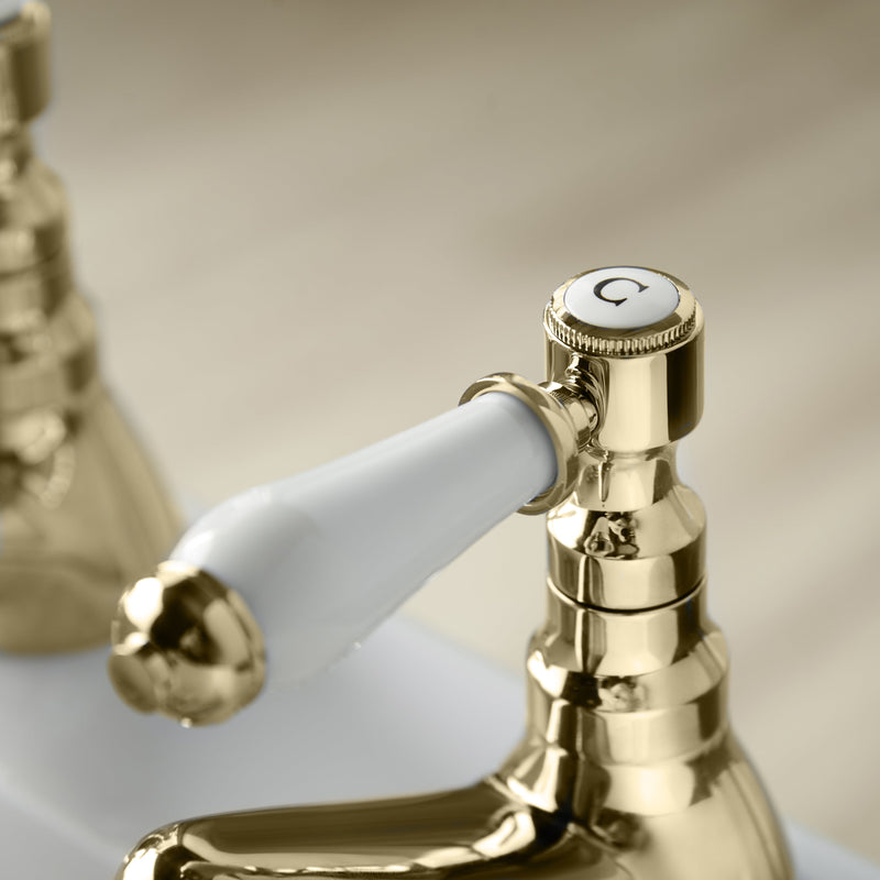 Georgian Bath Taps - Gold