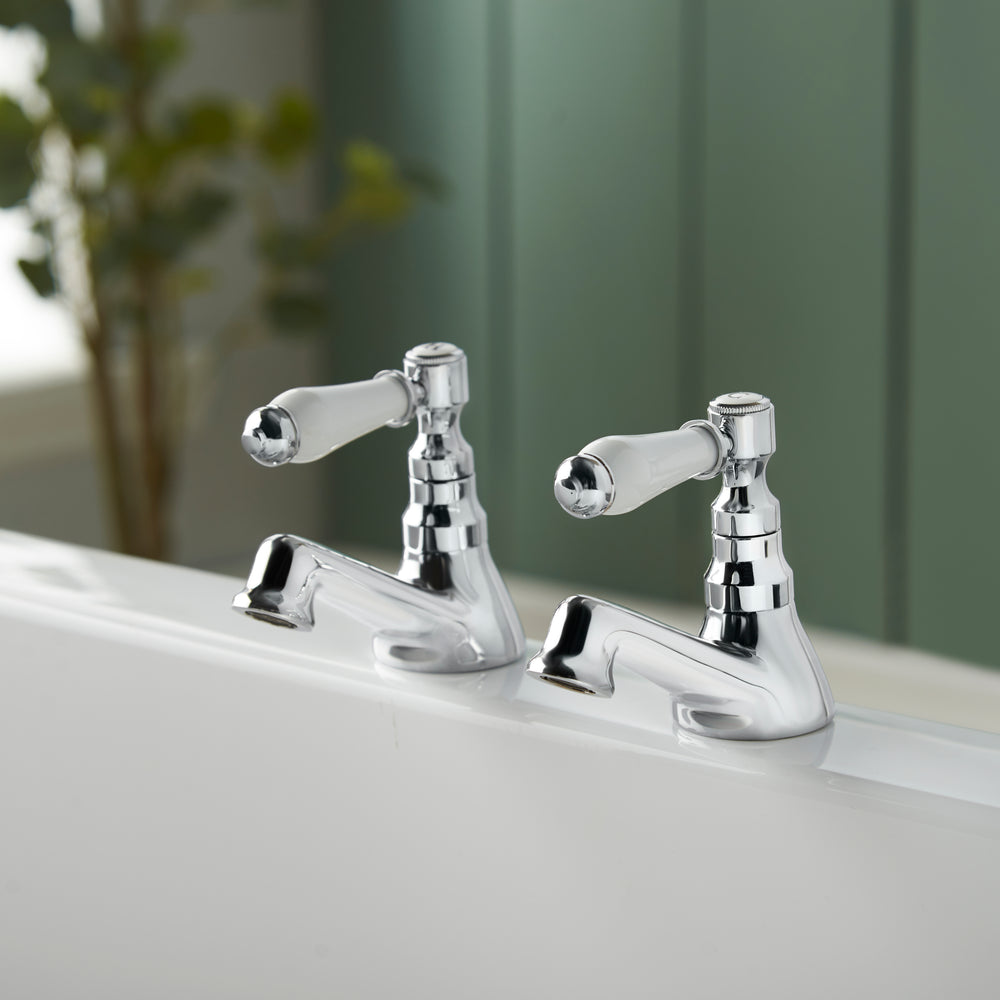 Georgian Bath Taps - Chrome