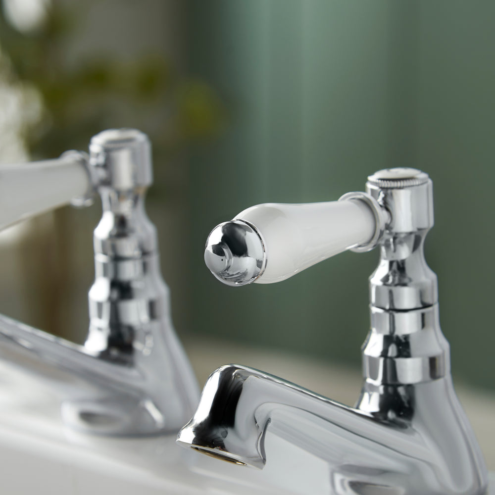 Georgian Bath Taps - Chrome