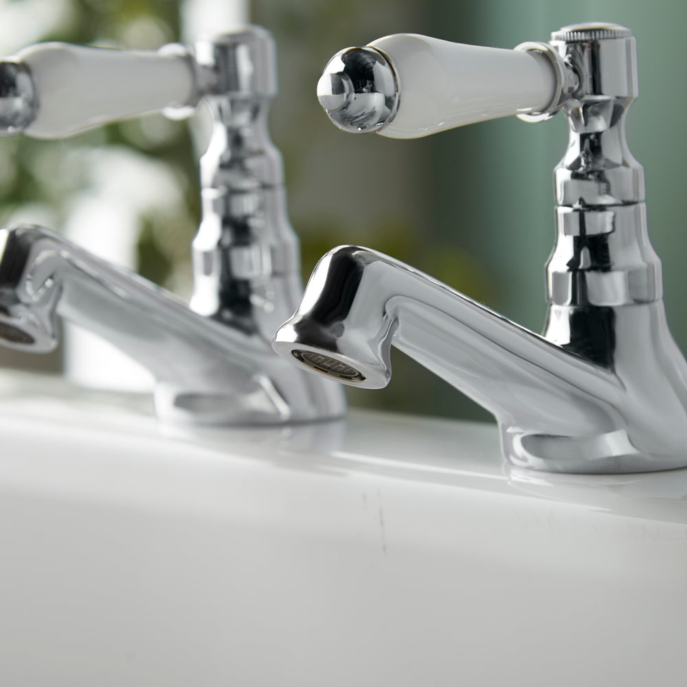 Georgian Bath Taps - Chrome