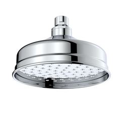 6" (151mm) Traditional Shower Head With Swivel Joint - Chrome